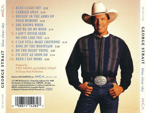 George Strait - Blue Clear Sky CD Import