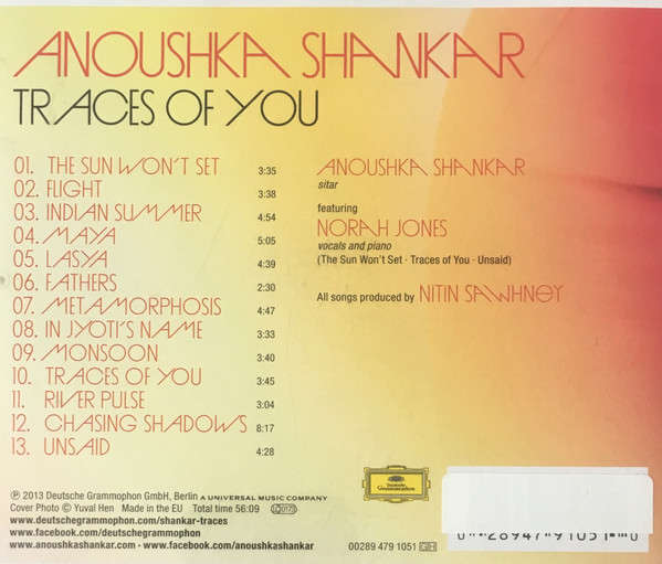Anoushka Shankar - Traces of You CD Import Sealed