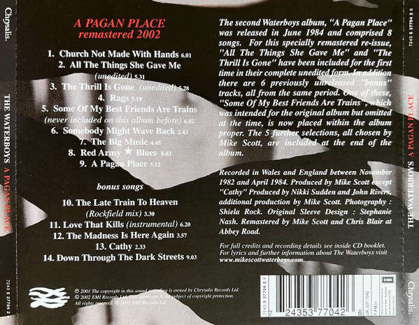 Waterboys - A Pagan Place CD Import (Bonus Tracks)