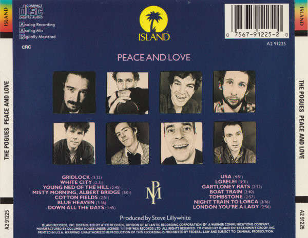 Pogues - Peace & Love CD Import