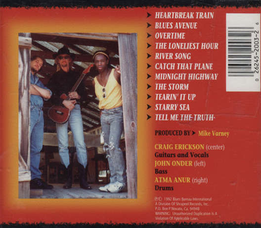 Craig Erickson - Roadhouse Stomp! CD Import