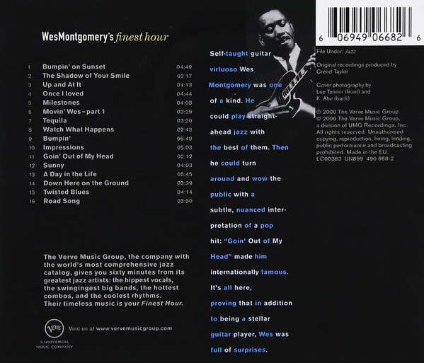 Wes Montgomery - Finest Hour CD Import