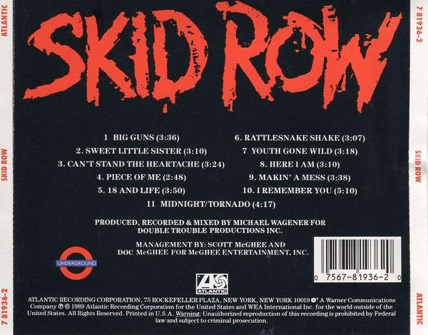 Skid Row - Skid Row CD Import