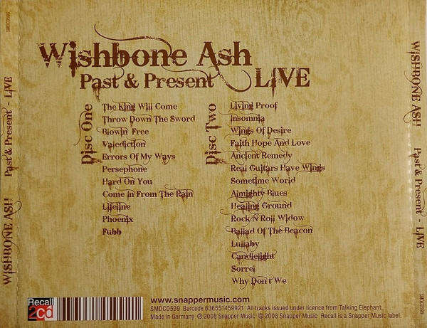 Wishbone Ash - Past & Present Double CD Import