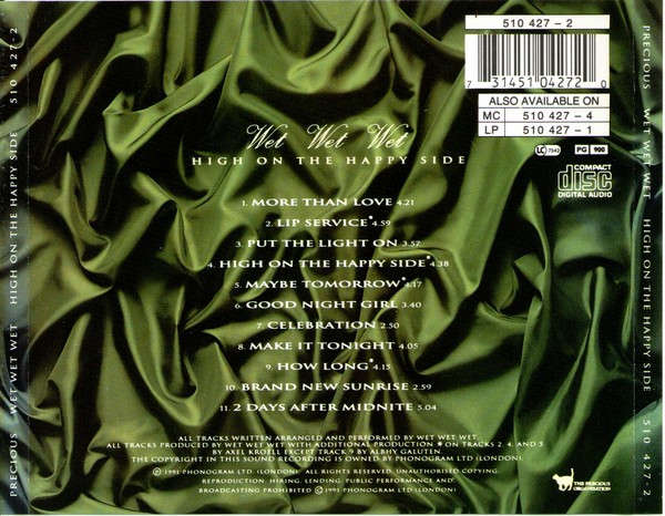 Wet Wet Wet - High On the Happy Side CD Import