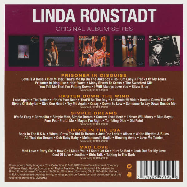 Linda Ronstadt - Original Album Series 5x CD Boxset Import