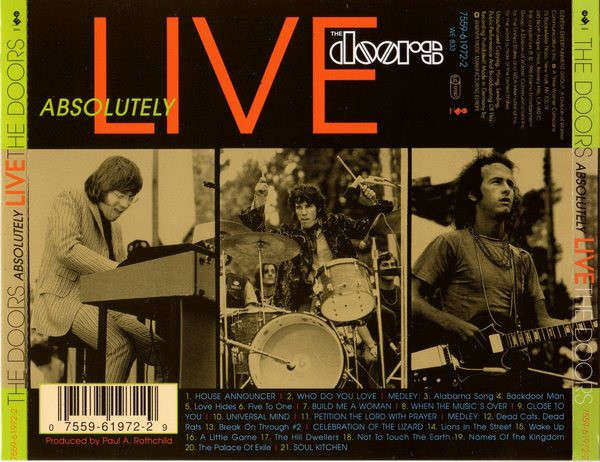 Doors - Absolutely Live CD Import