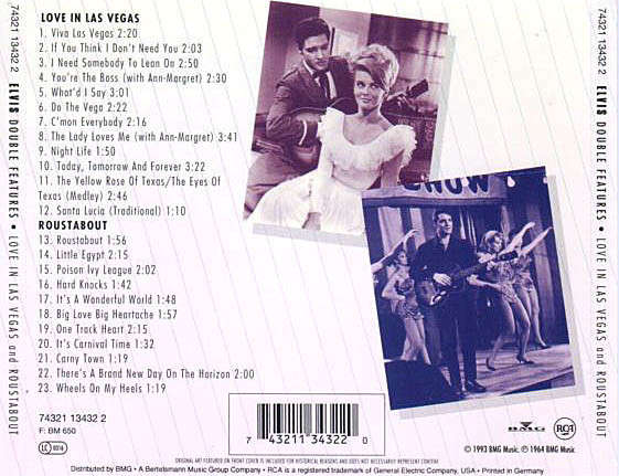 Elvis Presley - Love In Las Vegas & Roustabout CD Import