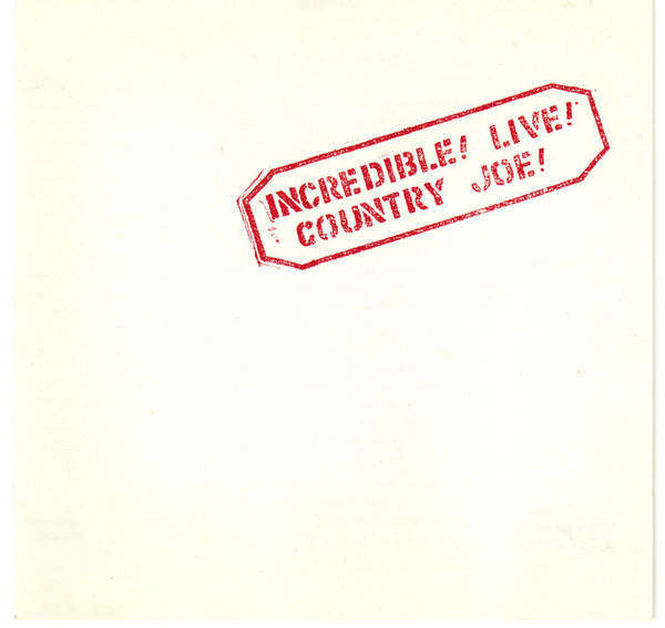 Country Joe McDonald - Incredible! Live! CD Import