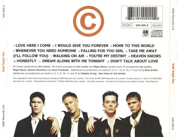 Bad Boys Inc. - Bad Boys Inc. CD Import