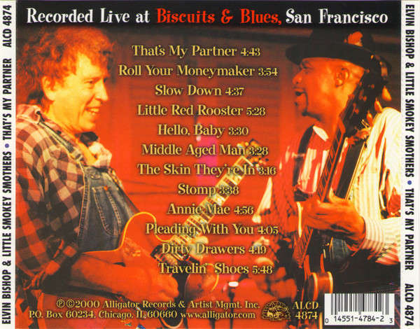 Elvin Bishop & Little Smokey Smothers - That's My Partner CD Import