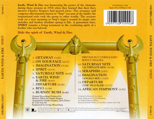 Earth, Wind & Fire - Spirit CD Import