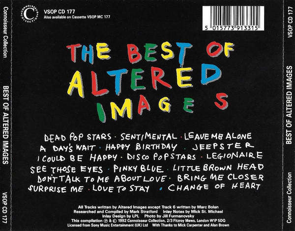 Altered Images - Best of CD Import