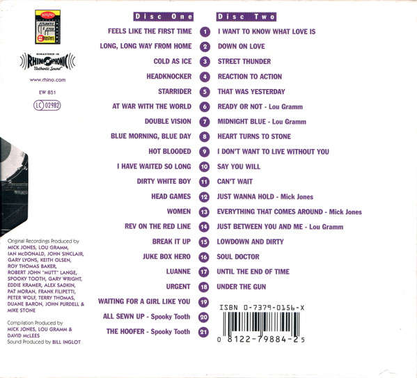 Foreigner - Anthology: Jukebox Heroes Double CD Import