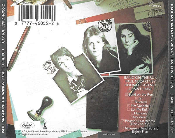 Paul McCartney & Wings - Band On the Run CD Import