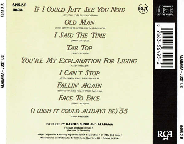 Alabama - Just Us CD Import