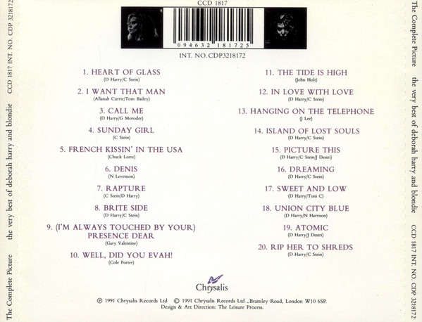 Deborah Harry & Blondie - Complete Picture (Very Best of) CD Import