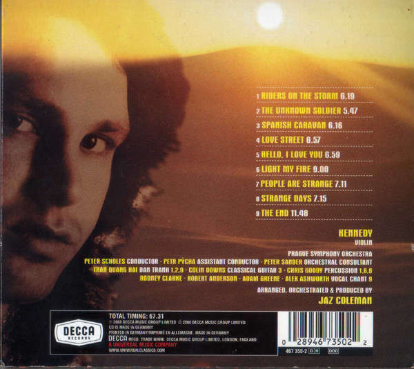 Kennedy & Jaz Coleman - Riders On the Storm - Doors Concerto CD Import Digipak