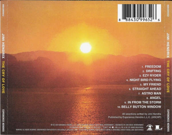 Jimi Hendrix - The Cry of Love CD Import