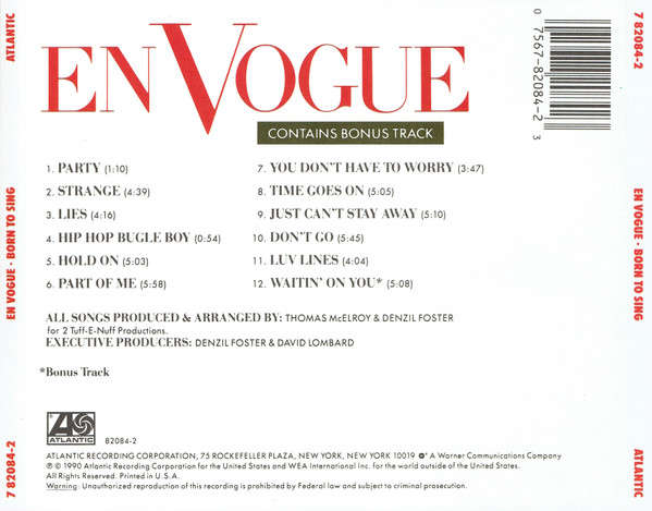 En Vogue - Born To Sing CD Import