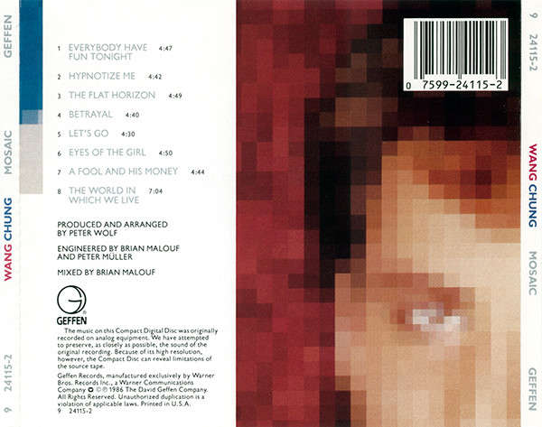 Wang Chung  Mosaic CD Import