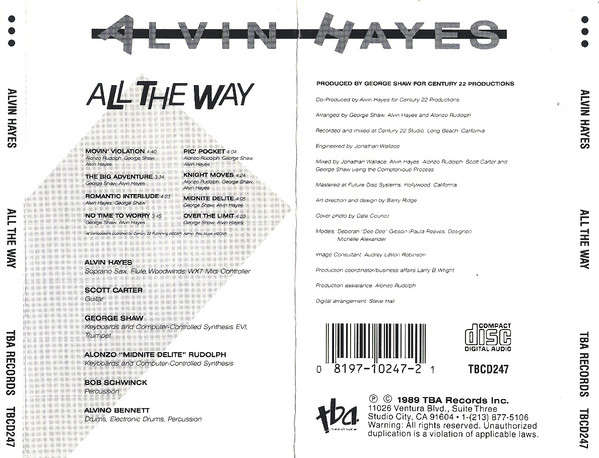 Alvin Hayes - All the Way CD Import