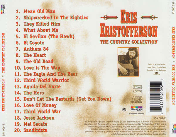Kris Kristofferson - Country Collection (20 Classic Recordings) CD Import