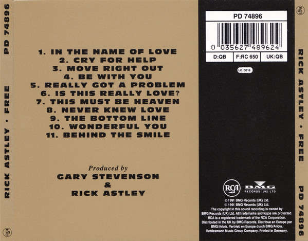 Rick Astley - Free CD Import