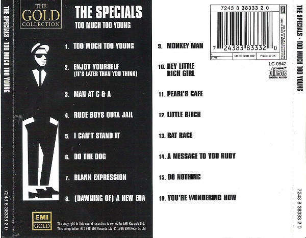 Specials - Too Much Too Young CD Import