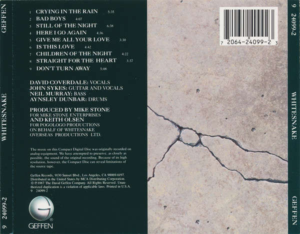 Whitesnake - Whitesnake CD Import