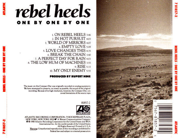 Rebel Heels - One By One By One CD Import