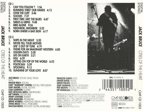 Jack Bruce - Cities of the Heart Double CD Import