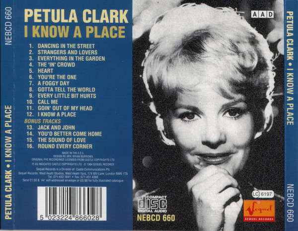 Petula Clark - I Know a Place CD Import
