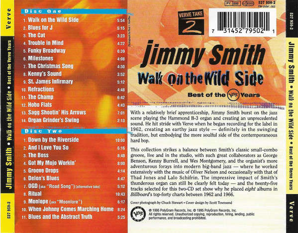 Jimmy Smith - Walk On the Wild Side - Best of Verve Years Double CD Import