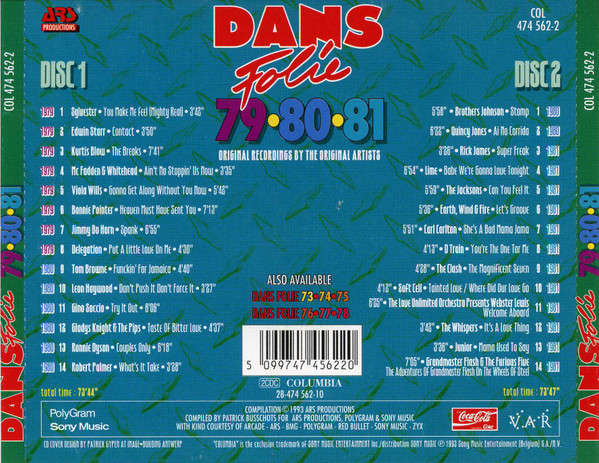 Various - Dans Folie 798081 Double CD Import