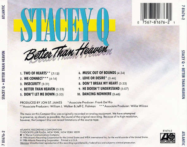 Stacey Q - Better Than Heaven CD Import