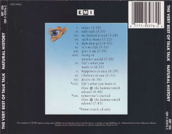 Talk Talk - Natural History (Very Best of)  CD Import
