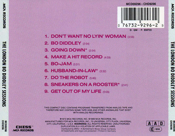 Bo Diddley - London Bo Diddley Sessions CD Import