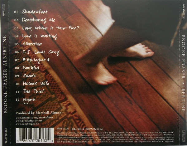 Brooke Fraser - Albertine CD Import