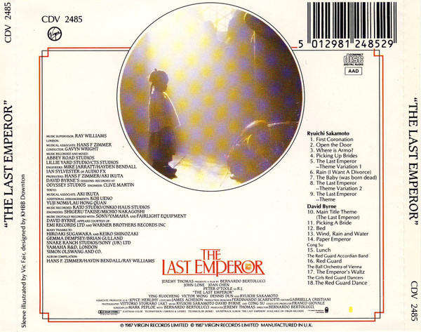 Soundtrack - The Last Emperor CD Import