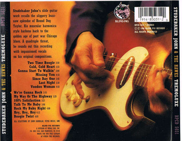 Studebaker John & Hawks - Tremoluxe CD Import