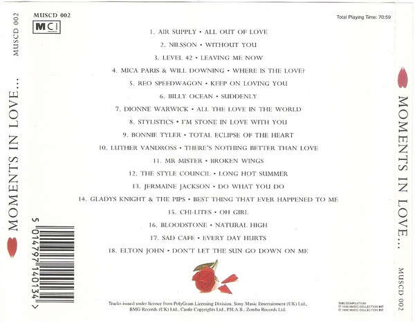 Various - Moments In Love... CD Import