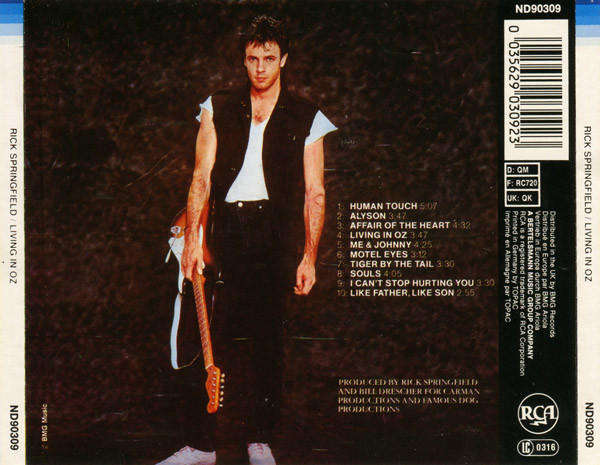 Rick Springfield - Living In Oz CD Import