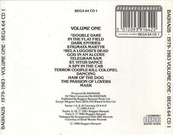Bauhaus - 1979-1983 Volume One CD Import