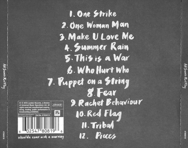 All Saints - Red Flag CD Import Sealed
