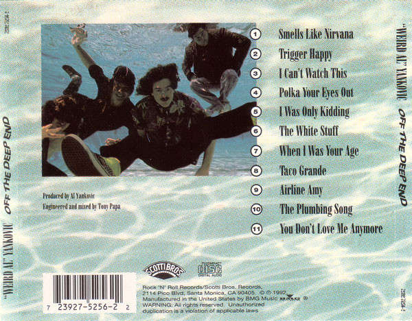 "Weird Al" Yankovic - Off the Deep End CD Import