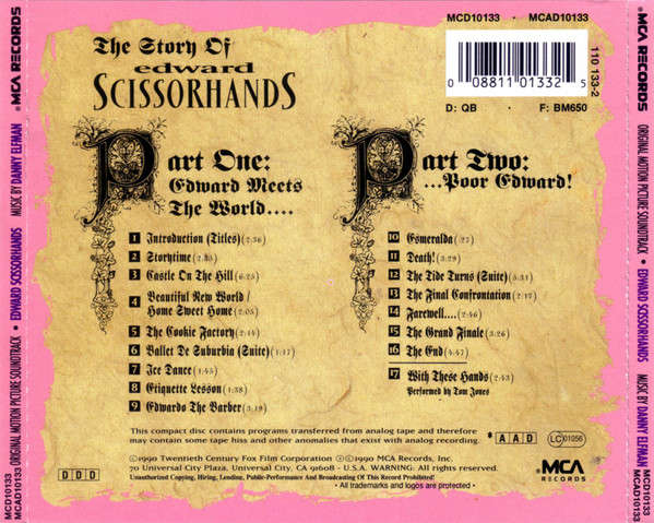 Soundtrack - Edward Scissorhands CD Import