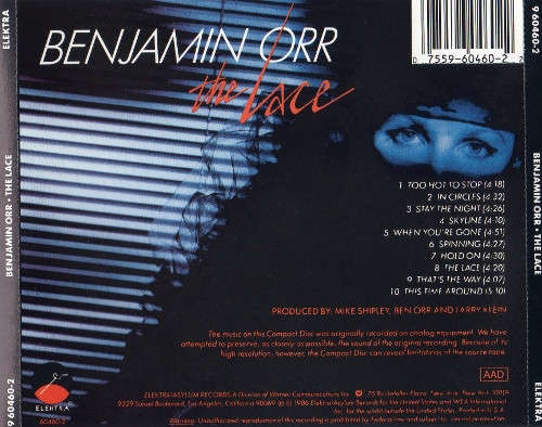 Benjamin Orr - The Lace CD Import