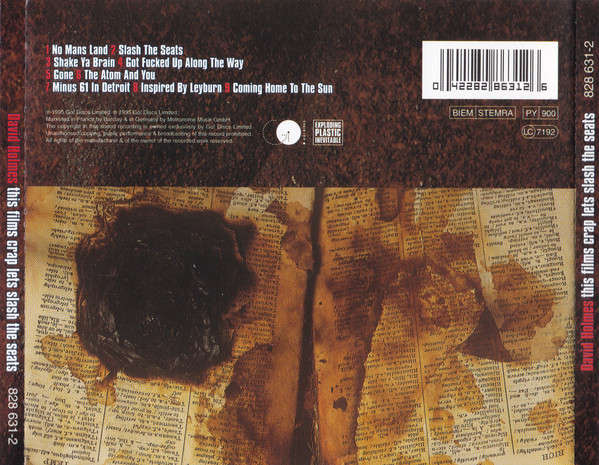 David Holmes - This Films Crap Lets Slash the Seats CD Import