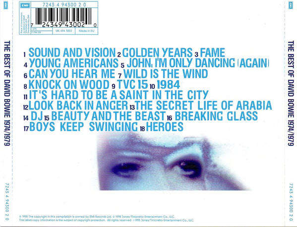 David Bowie - Best of 1974/1979 CD Import